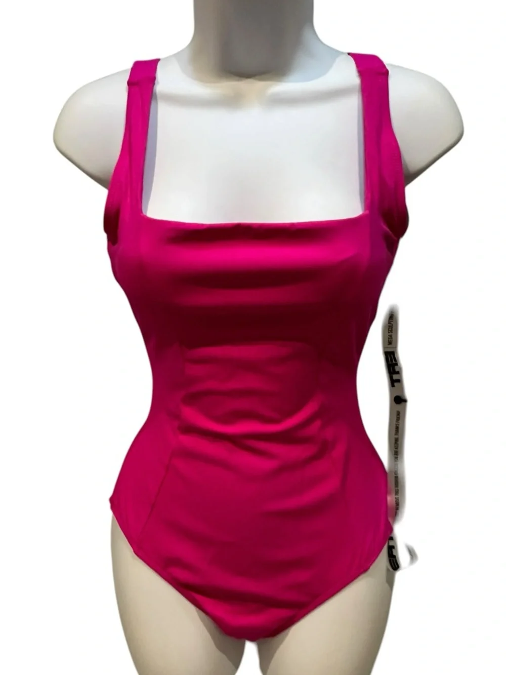 Ta3 Squarey Pink One Piece Swimsuit Bathing Suit XS Regular / Long New with Tag